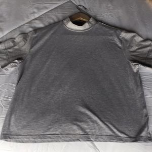 Crop top turtleneck gris